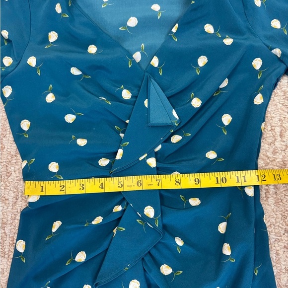 INTERMIX Blue Bodycon Long Sleeve Dress. D37 - Picture 15 of 17